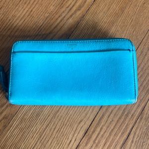 Fossil Turquoise leather wallet